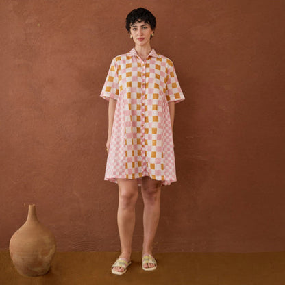 Taro India Bubble-gum Mini Dress