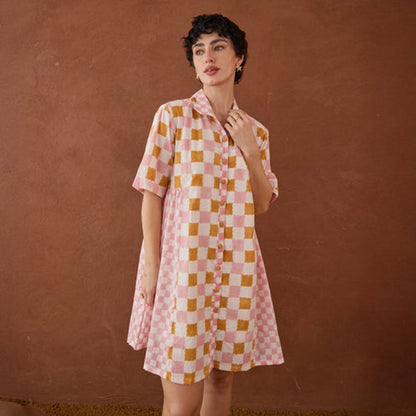 Taro India Bubble-gum Mini Dress