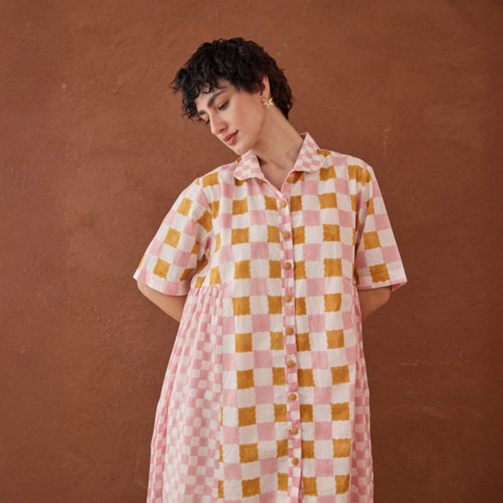 Taro India Bubble-gum Mini Dress