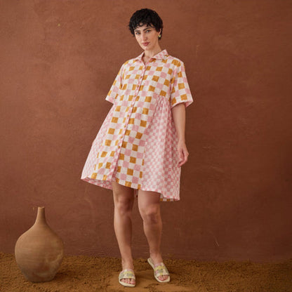 Taro India Bubble-gum Mini Dress