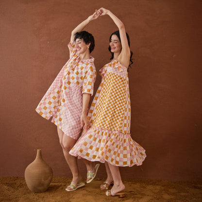 Taro India Bubble-gum Mini Dress