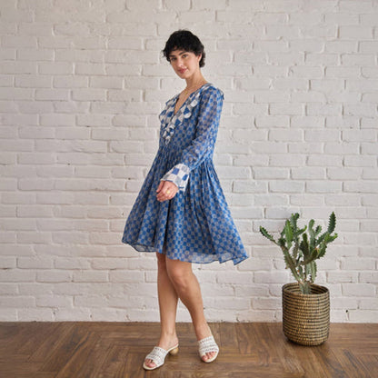Taro India Azure Tides Mini Dress