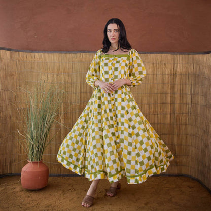 Taro India Lemon Zest Maxi Dress
