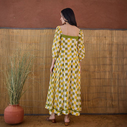 Taro India Lemon Zest Maxi Dress
