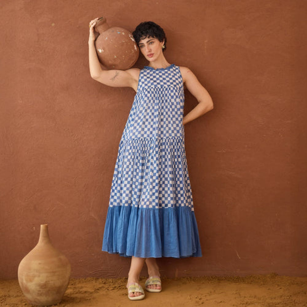 Taro India Breezy Blue Maxi Dress