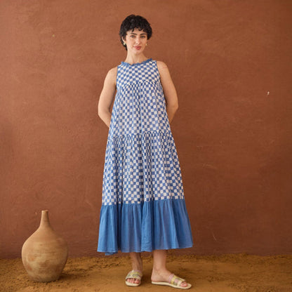 Taro India Breezy Blue Maxi Dress