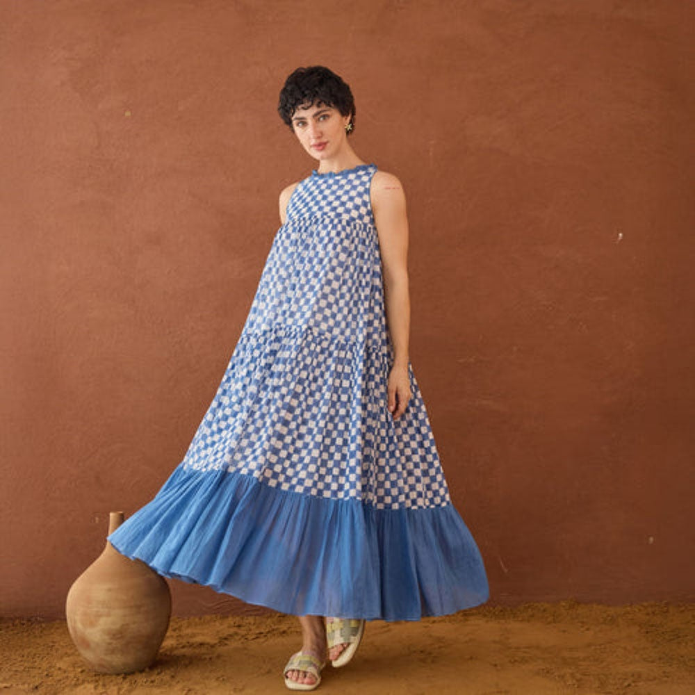 Taro India Breezy Blue Maxi Dress