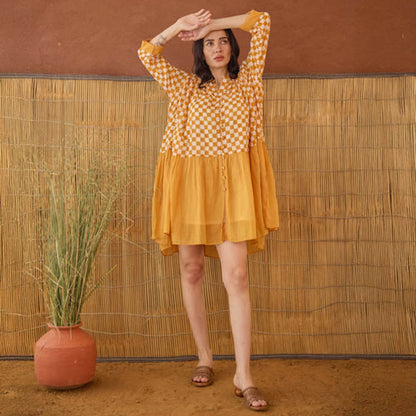 Taro India Honey Drift Mini Shirt Dress