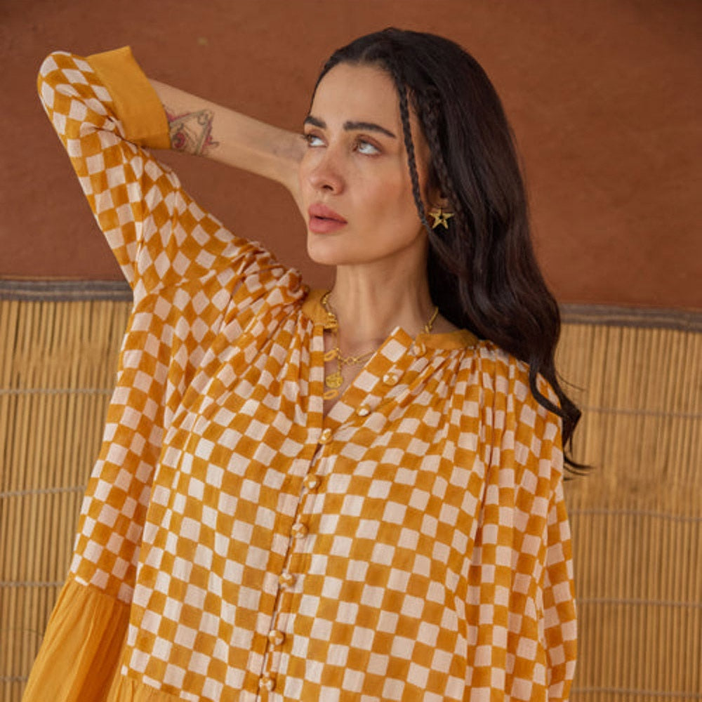 Taro India Honey Drift Mini Shirt Dress