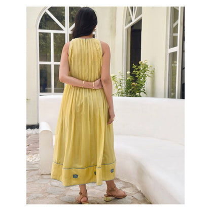 Taro India Oyster Yellow dress
