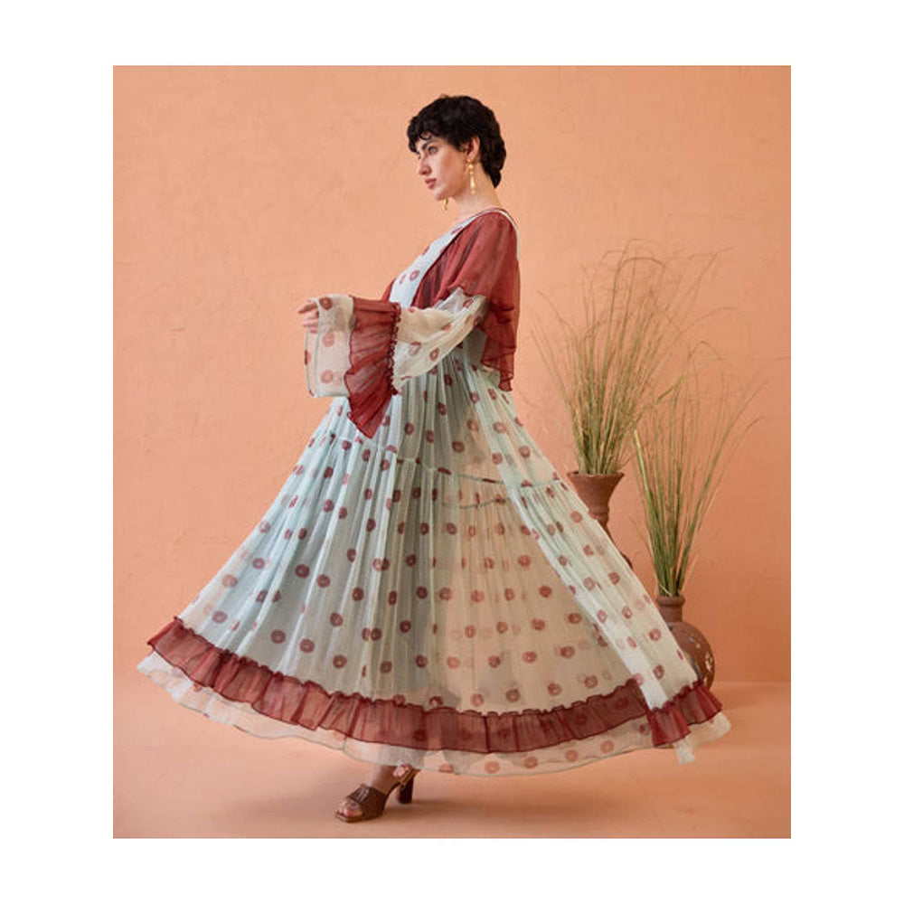 Taro India Wildflower Ruffles Dress