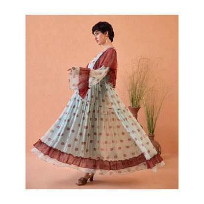 Taro India Wildflower Ruffles Dress