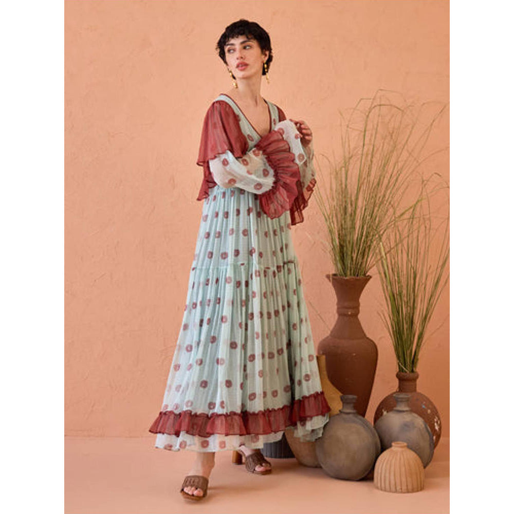 Taro India Wildflower Ruffles Dress