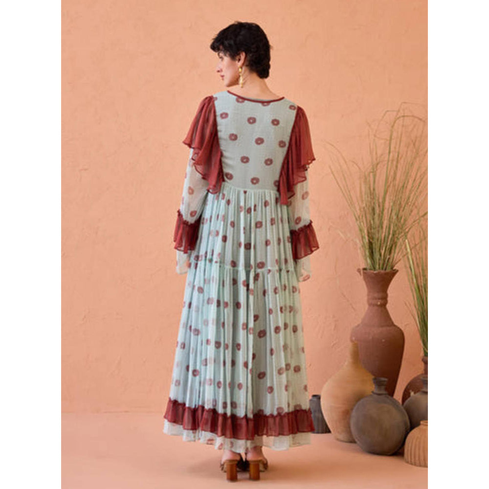 Taro India Wildflower Ruffles Dress