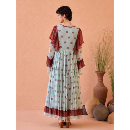 Taro India Wildflower Ruffles Dress