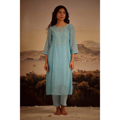 Tatwa Designs Jodhpur Tonal Kurta (Set of 3)