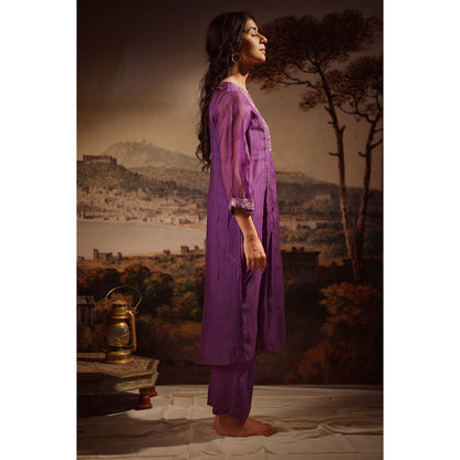 Tatwa Designs Purple Midnight Kurta (Set of 3)