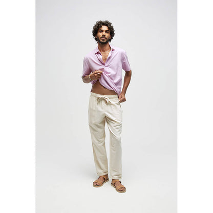 TERRA LUNA Idle Undyed Off White Pant