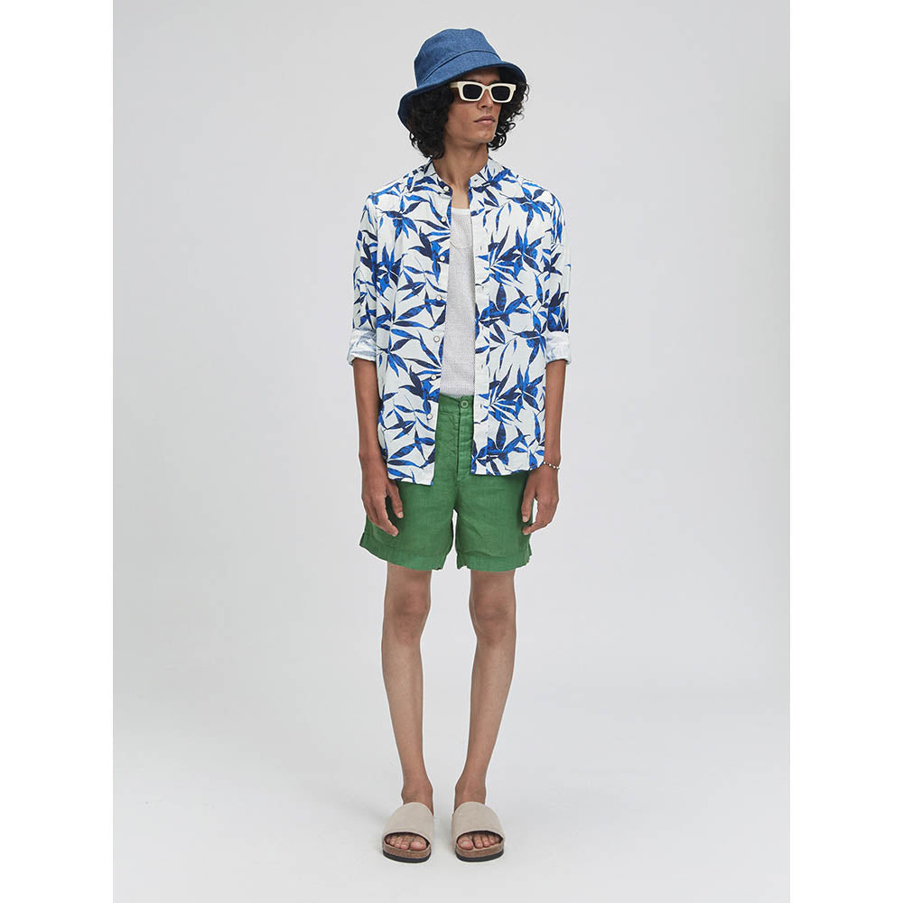 TERRA LUNA Puck Apollo White Print Casual Shirt
