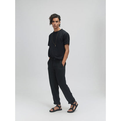 TERRA LUNA Nash Black Trousers