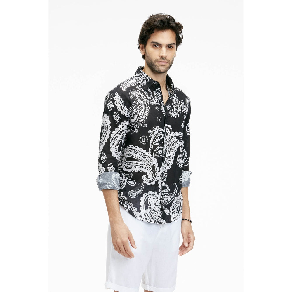Terra Luna Dante Noir Paisley Shirt