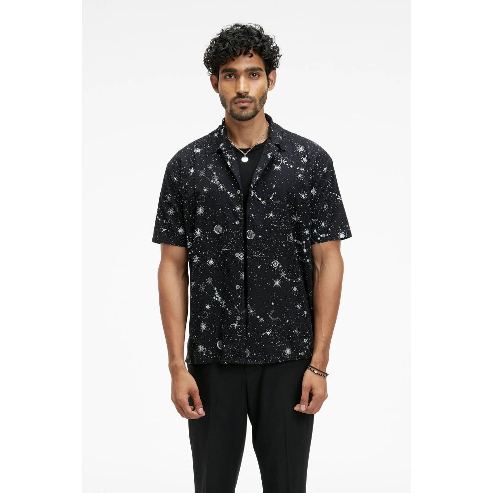 Terra Luna Palawan Eco Foil Sparkle Black Shirt