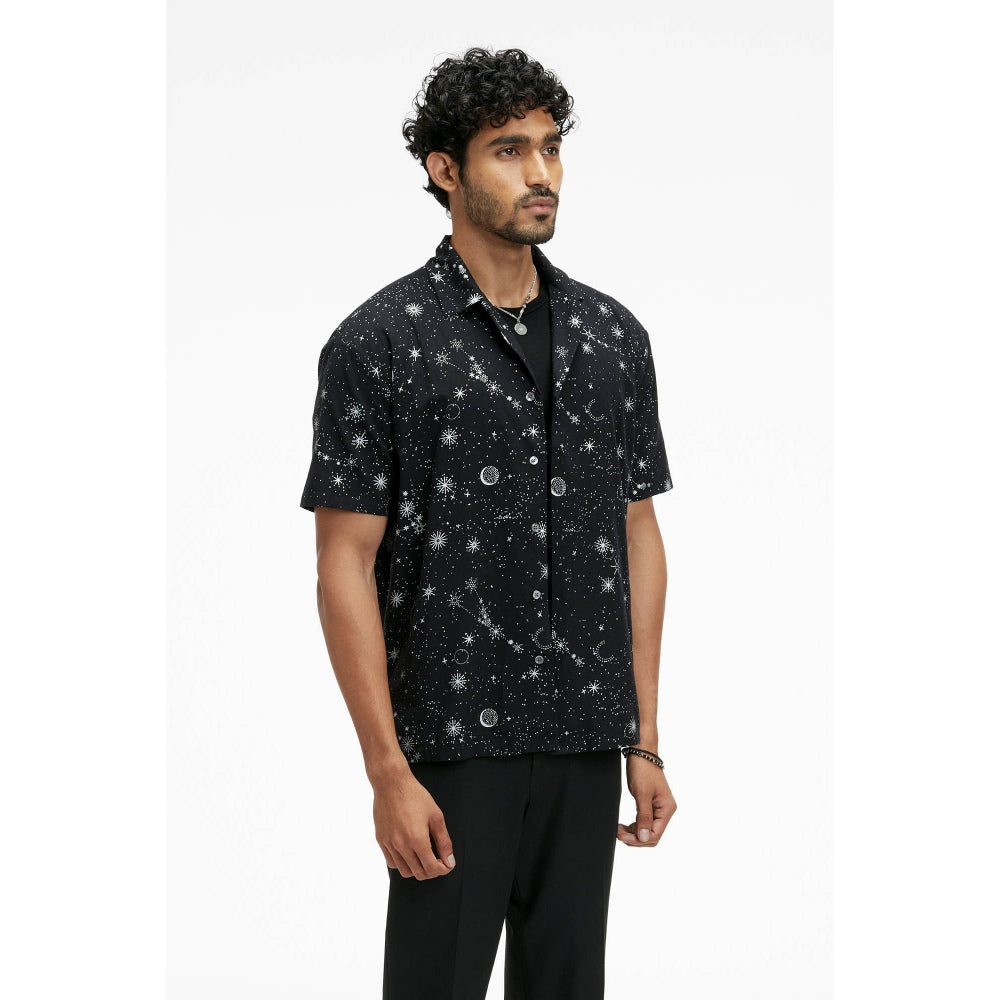 Terra Luna Palawan Eco Foil Sparkle Black Shirt