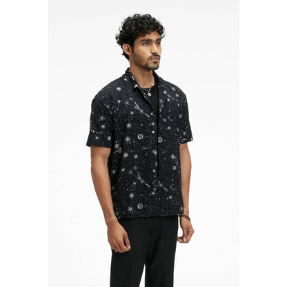 Terra Luna Palawan Eco Foil Sparkle Black Shirt