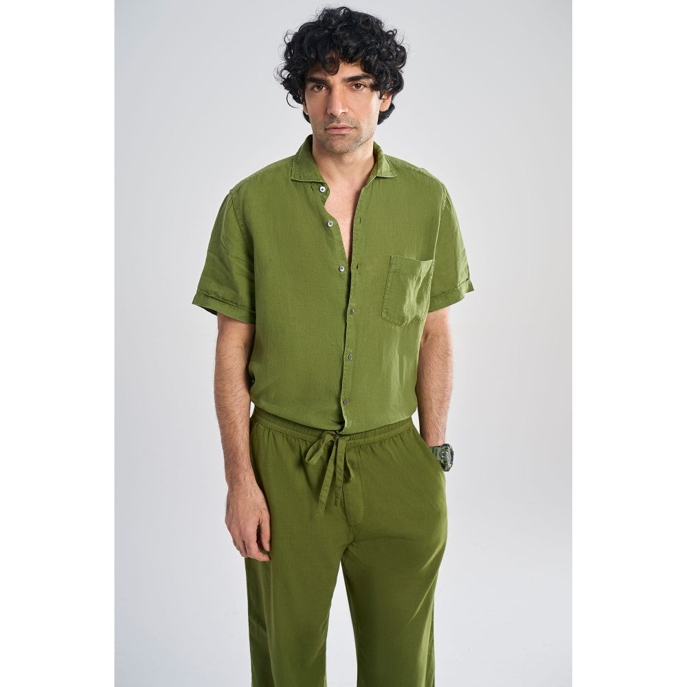 TERRA LUNA Green Tao Casual Trousers