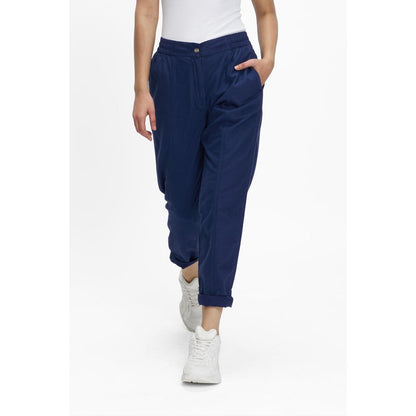 TERRA LUNA Blue Solid/Plain Naipan Pant