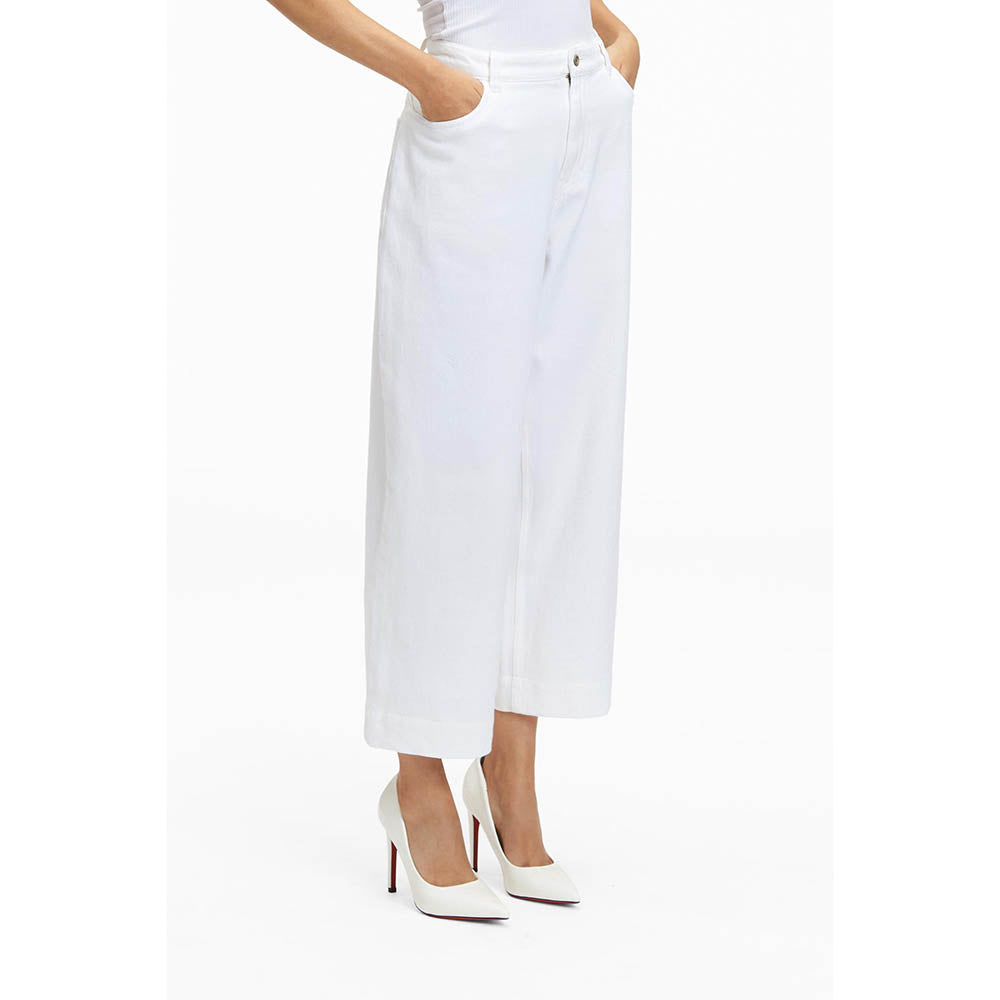 TERRA LUNA White Solid/Plain Avalon Pant