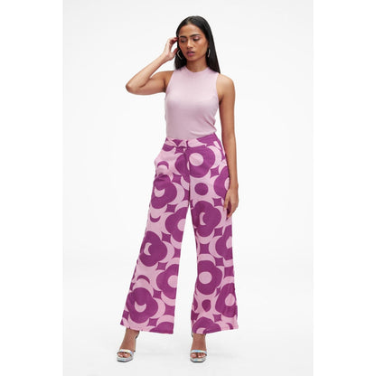 TERRA LUNA Pink Printed Nova Pant