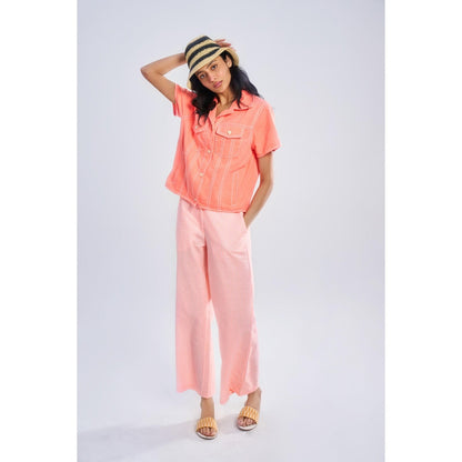 TERRA LUNA Peach Stripes Nova Pant