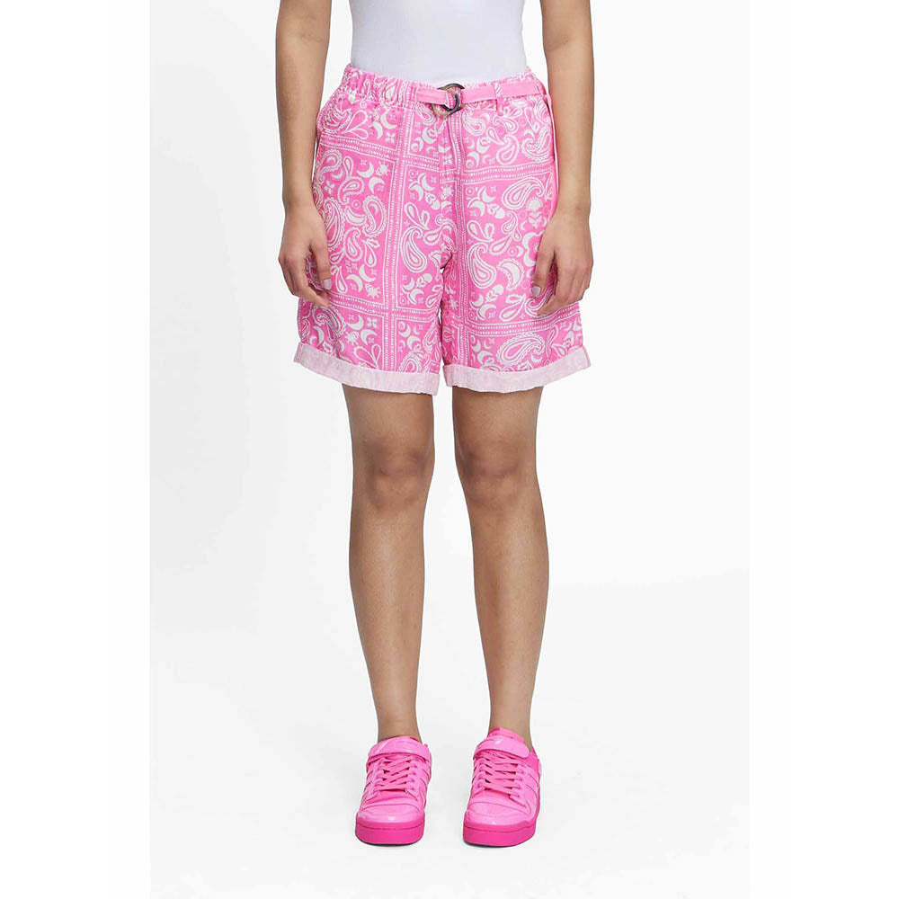 TERRA LUNA SEASEE Pink Paisley Shorts