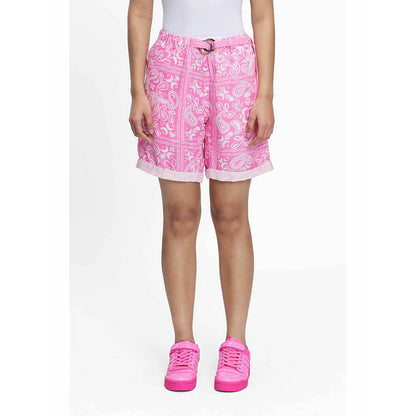 TERRA LUNA SEASEE Pink Paisley Shorts