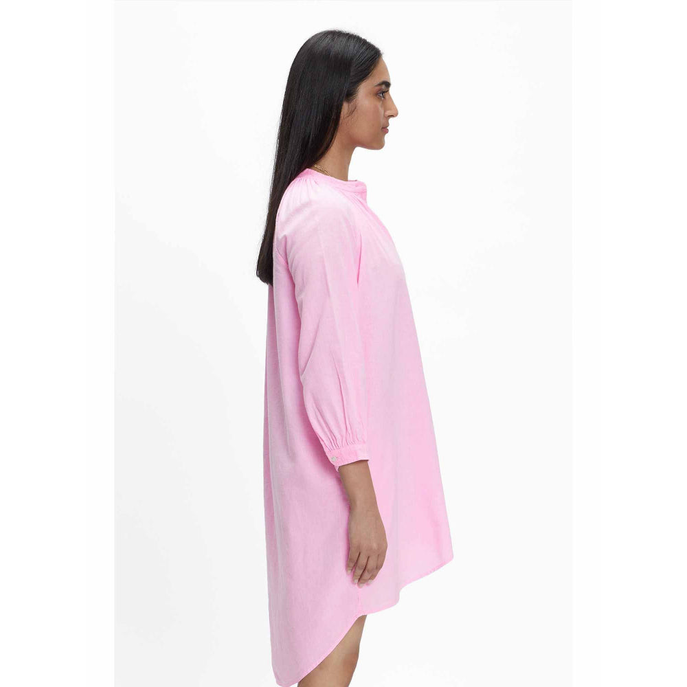 TERRA LUNA Nikoi Pink Solid Dress