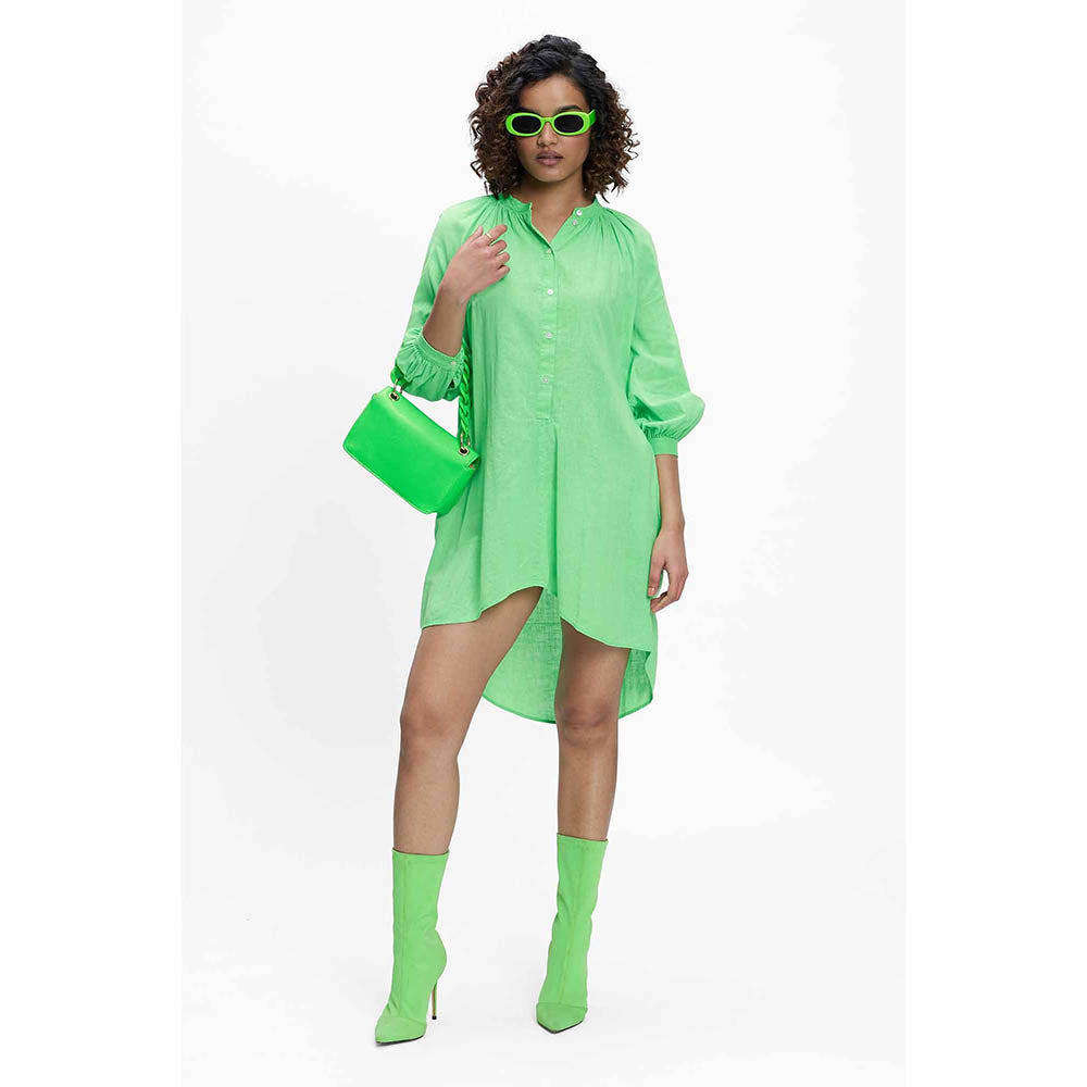 TERRA LUNA Nikoi Green Solid Dress