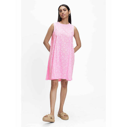 TERRA LUNA Polaris Pink Printed Dress