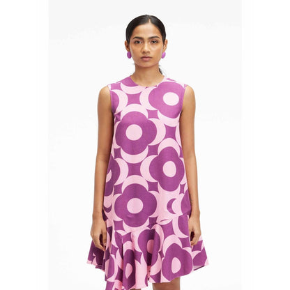 TERRA LUNA Liv Pink Printed Dress