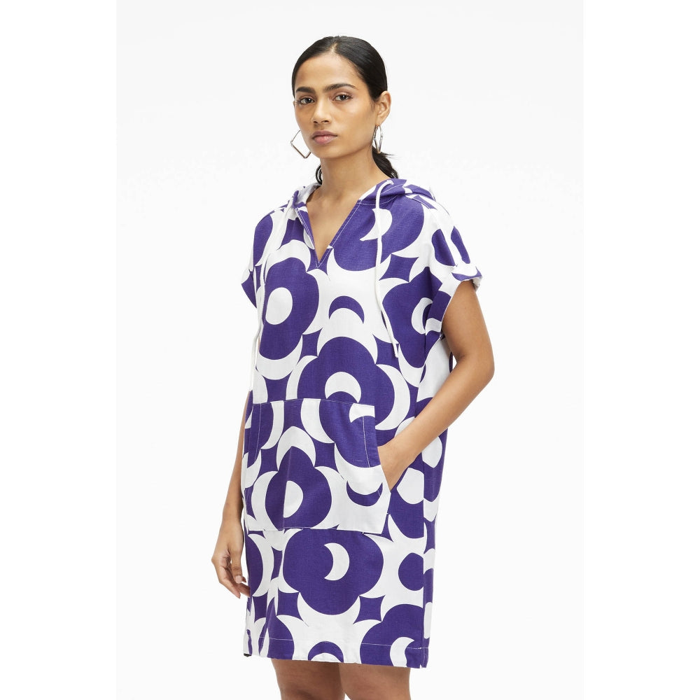 TERRA LUNA Omnia Blue Printed Dress