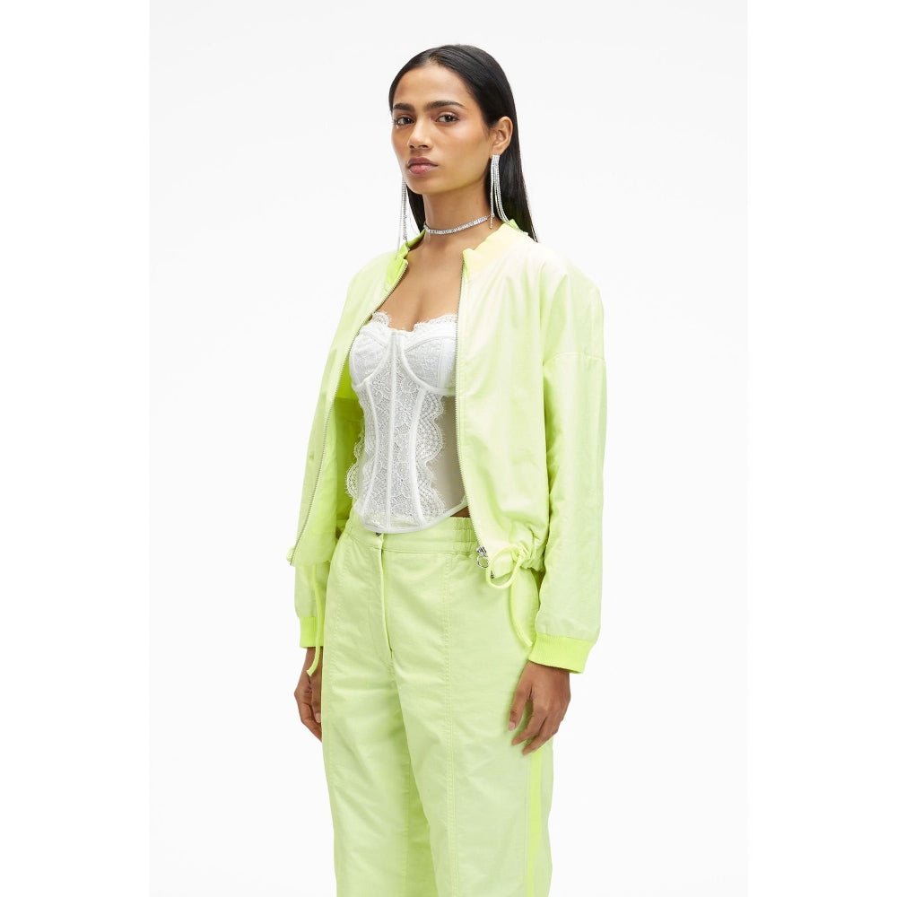 TERRA LUNA Octan Green Bomber Jacket
