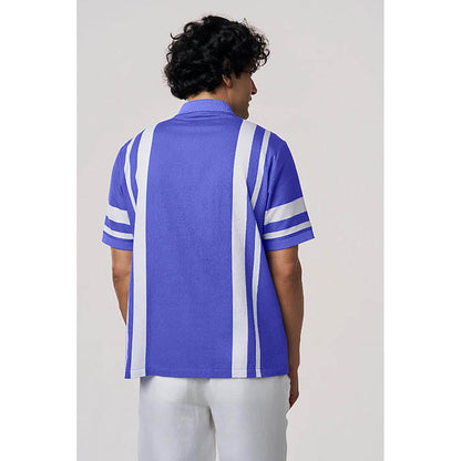 TERRA LUNA Blue Palma Organic Cotton Casual Shirt