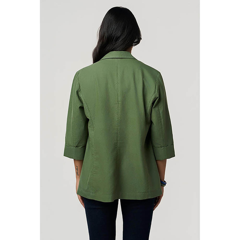 TERRA LUNA Sasha Khadi Green Blazer