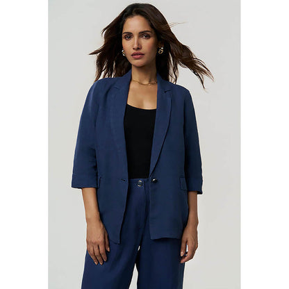 TERRA LUNA Sasha Delphi - Sunset Navy Blazer With Trouser
