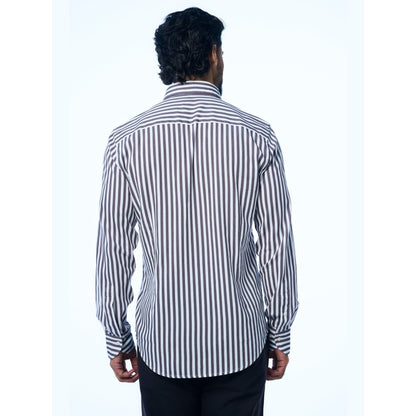 TERRA LUNA Black Danny Ls Khadi Casual Shirt