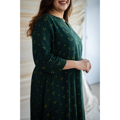 The Indian Ethnic Co. Bargad Slub Cotton Kali Kurta
