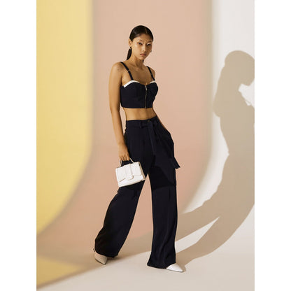 The Dapper Lady Twilight Crop Bustier - Blue