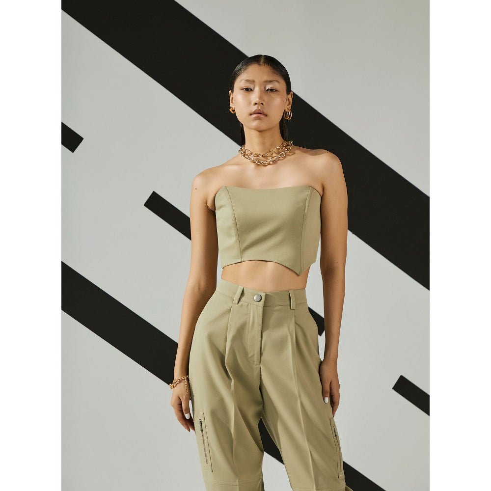 The Dapper Lady Jade Pleated Joggers - Green