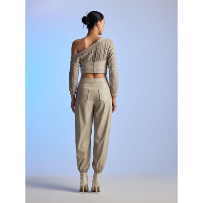The Dapper Lady Ophelia Leather Bustier Top