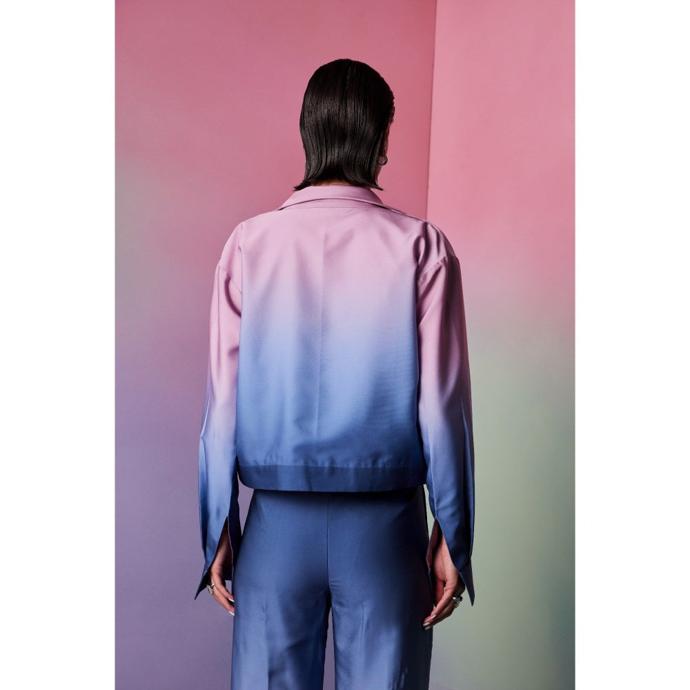 The Dapper Lady Bali Multi-Color Ombre Crop Jacket